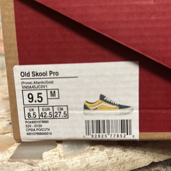 Vans Old Skool Pro prime Atlantic gold removal inserts - Picture 9 of 10